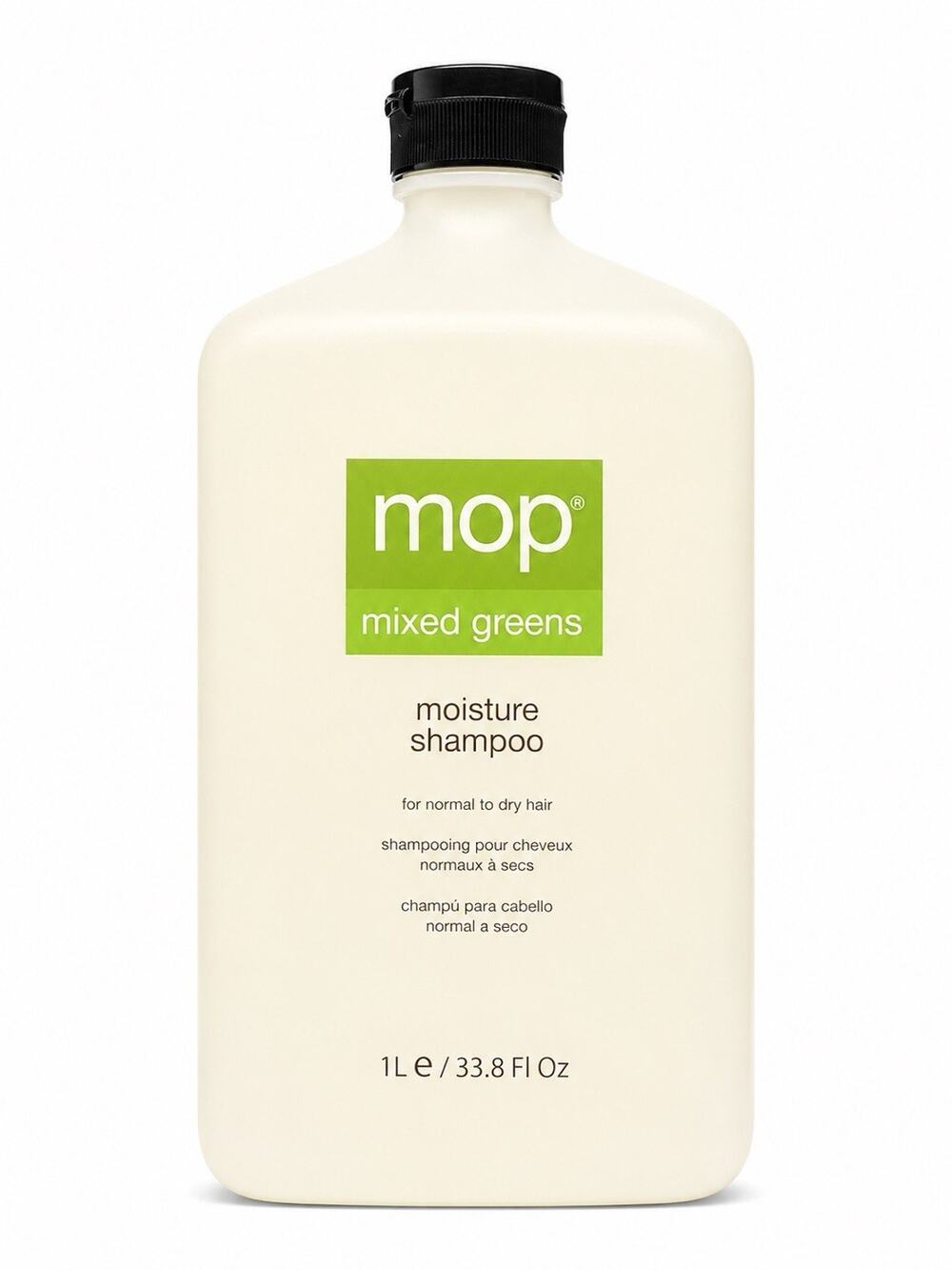 MOP Mixed Greens Moisture Shampoo 33.8 Fl Oz 1L Normal Dry Hair